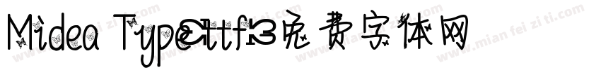 Midea Type(ttf)字体转换